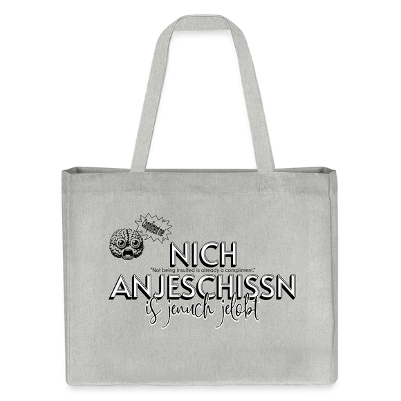 BERLINER EFFIZIENZ 'Dit Lob'- Einkaufstasche - Grau meliert