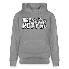 MACH'N KOPP ZU-Unisex Bio-Hoodie II - Hellgrau marmoriert