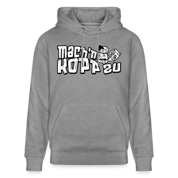 MACH'N KOPP ZU-Unisex Bio-Hoodie II - Hellgrau marmoriert