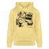 Berlin Souvenir mit Berliner Schnauze-MACH HINNE-Unisex Bio-Hoodie - Gelb Viva 