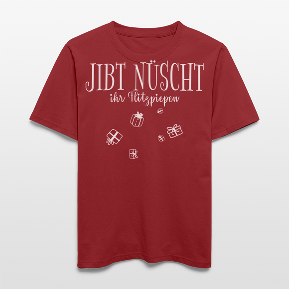 JIBT NÜSCHT - Relaxed Fit Unisex Bio-T-Shirt - Erdrot