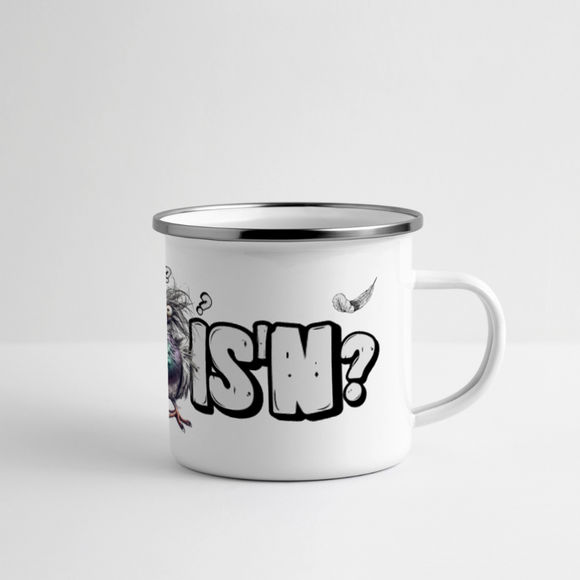 WAT IS'N?-Panorama Emaille-Tasse - Weiß