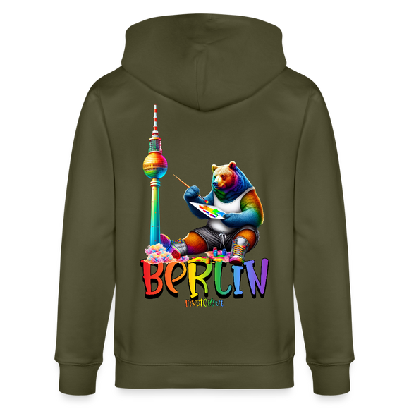 CSD BERLIN-Unisex Bio-Kapuzenjacke - Khaki