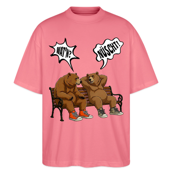 Berliner Bär Shirt mit Berliner Schnauze-WATN? NÜSCHT-Oversized Unisex Bio T-Shirt - Pink 