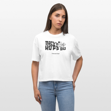 MACH N KOPP ZU-Frauen Boxy Bio-T-Shirt - Weiß