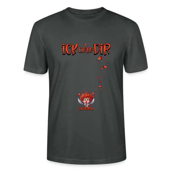 ICK LIEBE DIR-Unisex T-Shirt BIO - Anthrazit