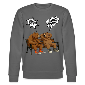 Berliner Bären mit Berliner Schnauze-WATN? NÜSCHT!-Unisex Bio-Sweatshirt - Anthrazit