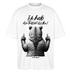 Ick hab die Faxen dicke!-Oversized Unisex Bio T-Shirt - Weiß