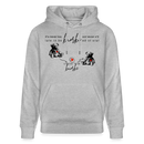 BERLINER KNORKE-Unisex Bio-Hoodie - Grau meliert