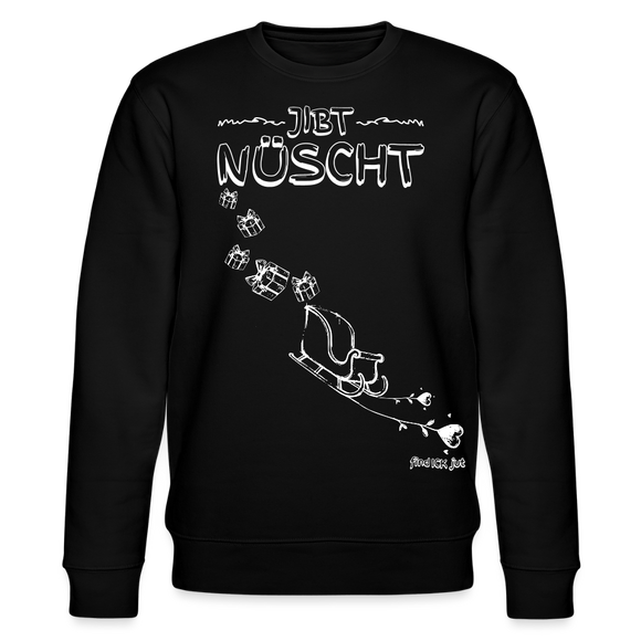 Weihnachten in Berlin25-JIBT NÜSCHT-Unisex Bio-Sweatshirt II - Schwarz