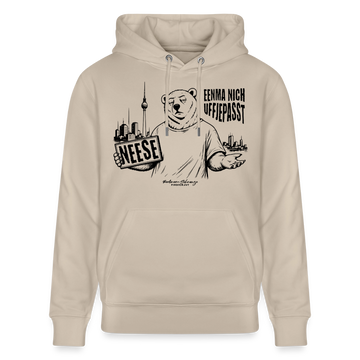 Berlin Souvenir mit echt Berliner Schnauze-NEESE-Unisex Bio-Hoodie - Beige