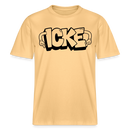 ICKE- RELAXED FIT Unisex Organic T-Shirt mit Berliner Schnauze - Hellgelb