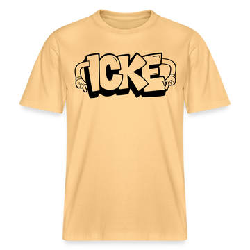 ICKE- RELAXED FIT Unisex Organic T-Shirt mit Berliner Schnauze - Hellgelb