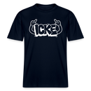 ICKE- RELAXED FIT Unisex Organic T-Shirt mit echt Berliner Schnauze - Navy
