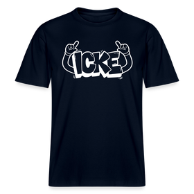 ICKE- RELAXED FIT Unisex Organic T-Shirt mit echt Berliner Schnauze - Navy