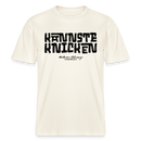 KANNSTE KNICKEN- RELAXED FIT Unisex Organic T-Shirt mit echt Berliner Schnauze - Naturweiß 