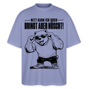 Berliner Bär Shirt-NETT KANN ICK OOCH-Oversized Unisex Bio T-Shirt - Violett