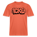 ICKE- RELAXED FIT Unisex Organic T-Shirt mit Berliner Schnauze - Hellrot
