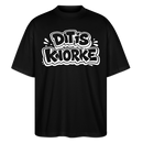 DIT IS KNORKE-Oversized Unisex Bio T-Shirt mit echt Berliner Schnauze - Schwarz