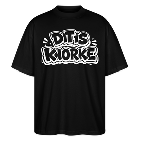 DIT IS KNORKE-Oversized Unisex Bio T-Shirt mit echt Berliner Schnauze - Schwarz