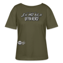 JEH MIR NICH UFFN KEKS-Rundhals Frauen Bio-T-Shirt - Khaki