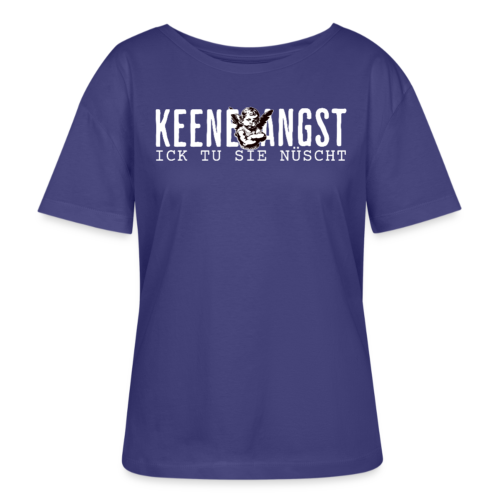 KEENE ANGST ICK TU SIE NÜSCHT-Rundhals Frauen Bio-T-Shirt II - Dämmerung