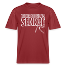 JEH MIR NICH UFFN SENKEL-Relaxed Fit Unisex Bio-T-Shirt II - Erdrot