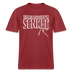 JEH MIR NICH UFFN SENKEL-Relaxed Fit Unisex Bio-T-Shirt II - Erdrot