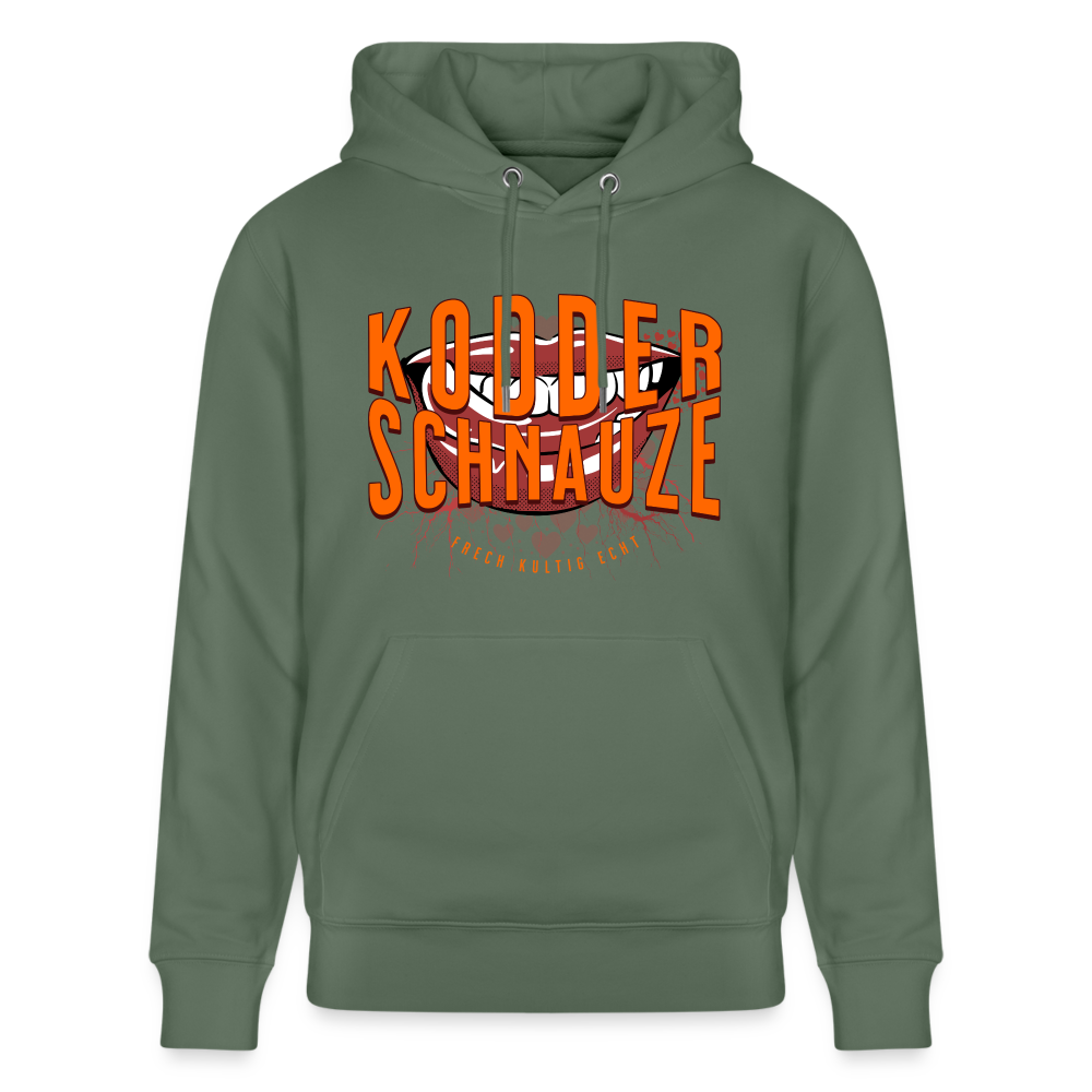 KODDERSCHNAUZE - Unisex Bio-Hoodie CRUISER - Tanngrün