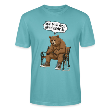 Berliner Bär Shirt-JEH MIR NICH UFFN SENKEL-Unisex T-Shirt - Pastelltürkis