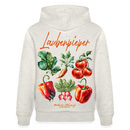 Berliner LAUBENPIEPER-Unisex Bio-Hoodie - Beige meliert