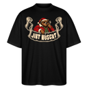 Berliner Bär-Weihnachten-JIBT NÜSCHT-Oversized Unisex Bio T-Shirt - Schwarz
