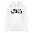 Berliner Schnauze Statement-ICK HAB DIE FAXEN DICKE-Unisex Bio-Hoodie - Weiß