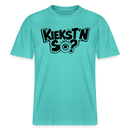 Berlin Shirt mit Berliner Schnauze-KIEKSTN SO?- RELAXED FIT Unisex Bio T-Shirt - Poolblau
