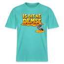 Berlin Shirt-IS DIT NE DEMSE-RELAXED FIT Unisex Organic T-Shirt - Poolblau