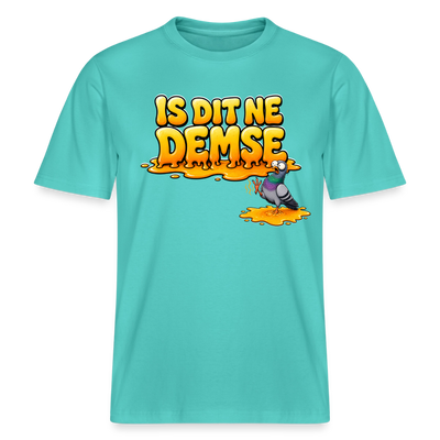 Berlin Shirt-IS DIT NE DEMSE-RELAXED FIT Unisex Organic T-Shirt - Poolblau