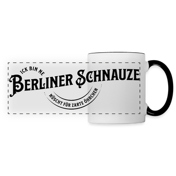 BERLINER SCHNAUZE-Panoramatasse - Weiß/Schwarz