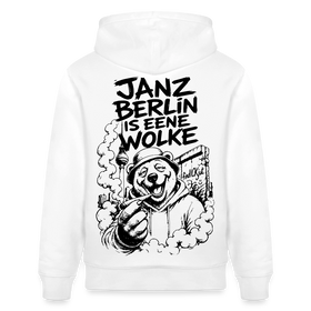 JANZ BERLIN IS EENE WOLKE-Unisex Bio-Hoodie - Weiß