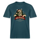 JIBT NÜSCHT - Relaxed Fit Unisex Bio-T-Shirt - Dunkles Petrol