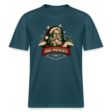JIBT NÜSCHT - Relaxed Fit Unisex Bio-T-Shirt - Dunkles Petrol