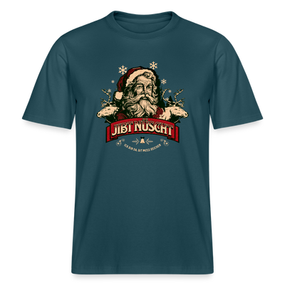 JIBT NÜSCHT - Relaxed Fit Unisex Bio-T-Shirt - Dunkles Petrol