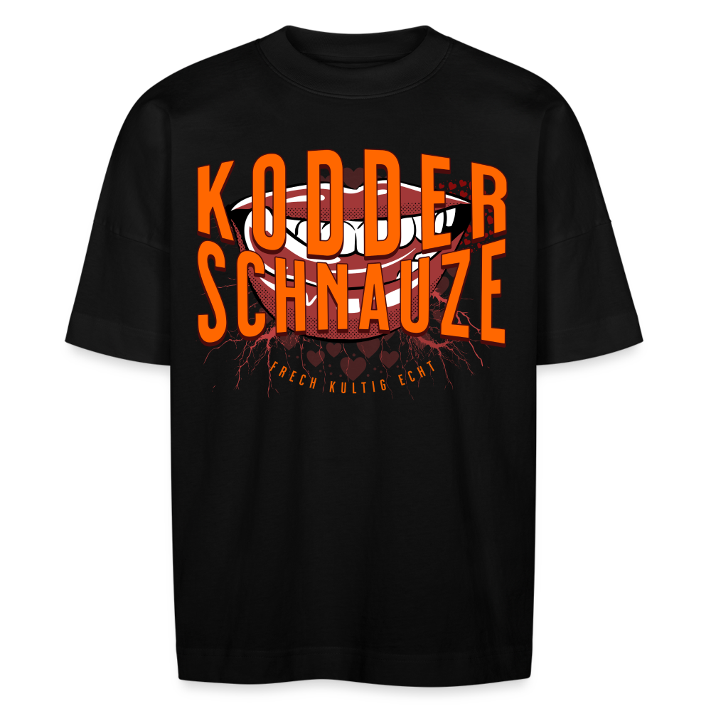 KODDERSCHNAUZE - Unisex Oversize Bio-T-Shirt - Schwarz