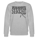 JEH MIR NICH UFFN SENKEL-Unisex Bio-Sweatshirt - Grau meliert