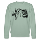 Berliner Schnauze "MACH 'N ABJANG-Unisex Bio-Sweatshirt - Helles Graugrün