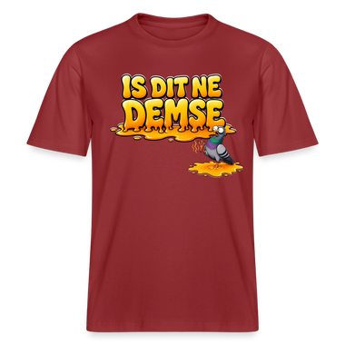 Berlin Shirt-IS DIT NE DEMSE-RELAXED FIT Unisex Organic T-Shirt - Erdrot
