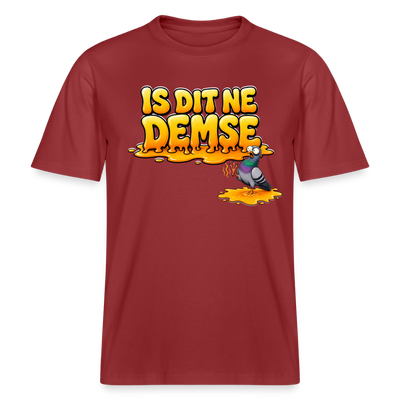 Berlin Shirt-IS DIT NE DEMSE-RELAXED FIT Unisex Organic T-Shirt - Erdrot
