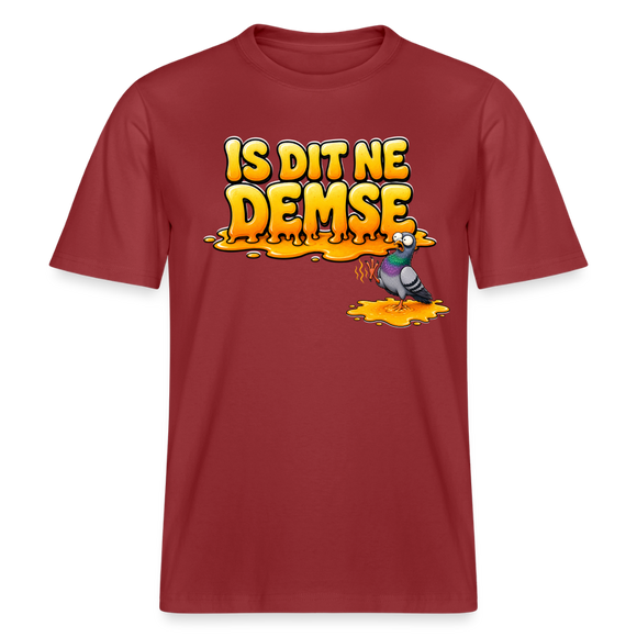 Berlin Shirt-IS DIT NE DEMSE-RELAXED FIT Unisex Organic T-Shirt - Erdrot
