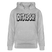 Berlin Hoodie „DIT IS SO!“ – Unisex Bio-Hoodie mit Berliner Schnauze - Grau meliert