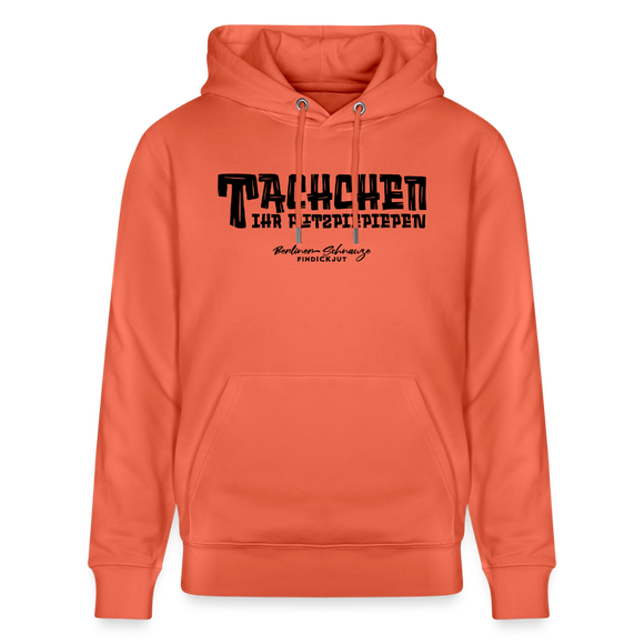 Berliner Begrüssung-TACHCHEN IHR FLITZPIEPEN-Unisex Bio-Hoodie - Hellrot