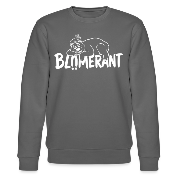 BLÜMERANT-Unisex Bio-Sweatshirt mit echt Berliner Schnauze - Anthrazit
